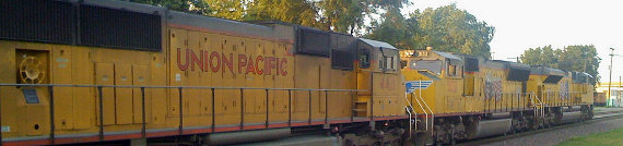 Union Pacific Train in Rochelle Illinois