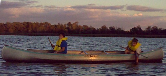 Canoeing at YMCA Camp Duncan